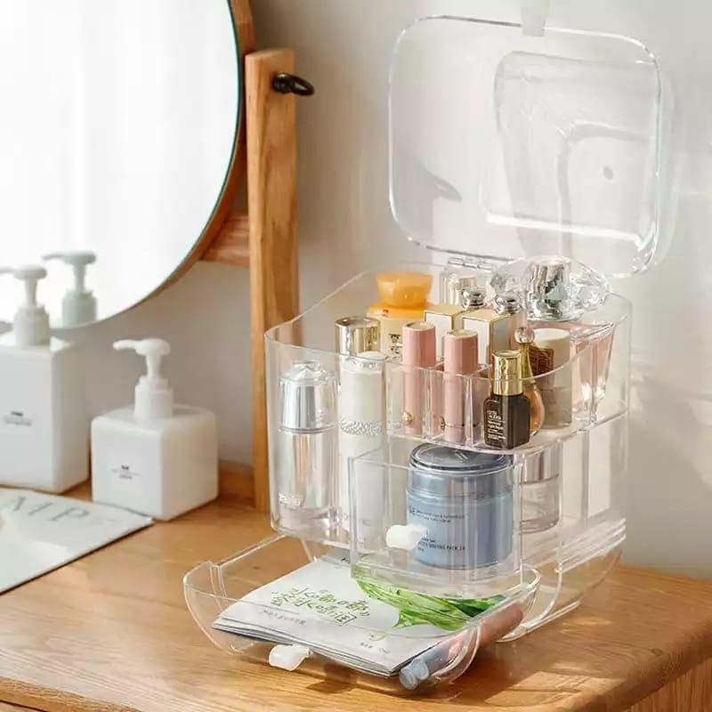 Makeup Cosmetics Storage Organizer, Skin Care Storage Rack, Makeup Brush Bucket Dressing Drawer Shelf, Waterproof and Dustproof Cosmetics Storage Display Box, Lipstick Holder Makeup Cosmetics Storage Organizer, Skin Care Storage Rack, Makeup Brush Bucket Dressing Drawer Shelf, Waterproof and Dustproof Cosmetics Storage Display Box, Lipstick Holder